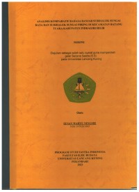 Analisis Komparatif Bahasa Banjar Subdialek Sungai Raya Dan Subdialek Sungai Piring  Di Kecamatan Batang Tuaka Kabupaten Indragiri Hulu