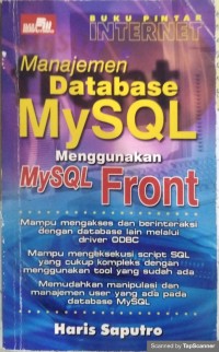 Manajemen database mysql menggunakan  mysql front