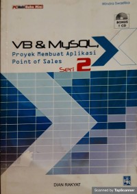 VB & MYSQL proyek membuat aplikasi point of sales: seri 2