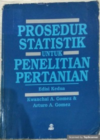 Prosedur statistik untuk penelitian pertanian