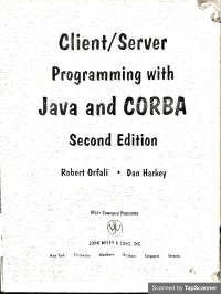 Client/server Progamming with Java and CORBA