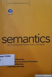 Semantics an introduction to the basic concepts