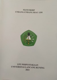 Manuskrip Undang - undang Riau 1295