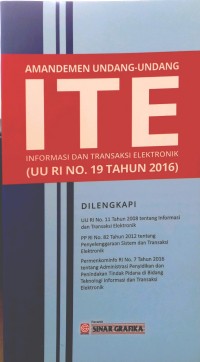 Amandemen Undang -undang ITE : Informasi Dan Transaksi Elektronik