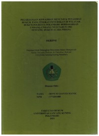 Pelaksanaan kewajiban menunjuk penasihat hukum pada tingkat penyidikan di wilayah hukum polresta pekanbaru berdasarkan undang-undang no 8 tahun 1981 tentang hukum acara pidana