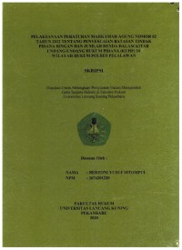Pelaksanaan Peraturan Mahkamah Agung Nomor 02 Tahun 2012 Tentang Penyesuaian Batasan Tindak Pidana ringan dan Jumlah Denda dalma Kitab Undang-Undang Hukum Pidana (KUHP) di Wilayah Hukum Polres Pelalawan