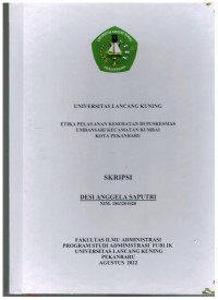 Etika Pelayanan Kesehatan Di Puskesmas Umbansari Kecamatan Rumbai Kota Pekanbarui