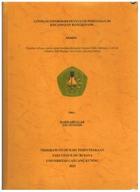 Literasi Informasi Penyuluh Pertanian Di Kecamatan Bangkinang