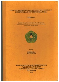 Evaluyasi Koleksi Menggunakan Metode Conspectus Di Perpustakaan Universitas Islam Riau