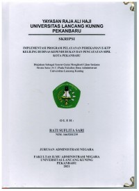 Implentasi Program Pelayanan Perekaman E-KTP Keliling di Dinas Kependudukan Dan Pencatatan Sipil Kota Pekanbaru