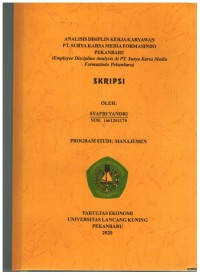Analisis Disiplin Kerja Karyawan PT Surya Karsa Media Formansindo Pekanbaru