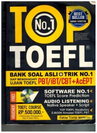 TOP No.1 TOEFL (Bank Soal SoalAsli + Trik No.1 Siap ujian TOEFL)