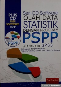 Seri cd software olah data statistik dengan program pspp alternatif spss