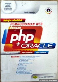 Belajar otodidak pemrograman web dengan php + oracle