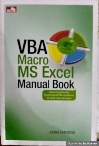 VBA macro ms excel manual book