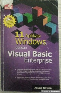 11 Aplikasi windows dengan visual basic enterprise