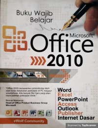 Buku Wajib Belajar microsoft office 2010
