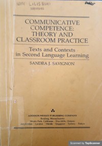 Communicative competence: theory and classroom practice