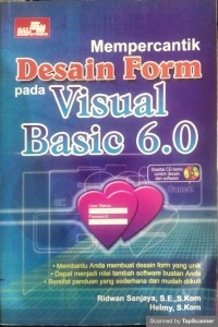 Image of MEMPERCANTIK DESAIN FORM VISUAL BASIC 6.0