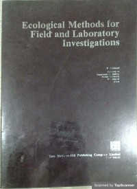 Image of Ecological methods for field and laboratory investigation