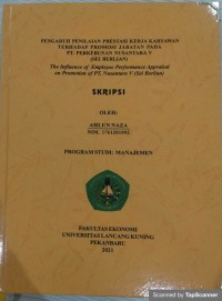 Pengaruh penilaian prestasi kerja karyawan terhadap promosi jabatan pada PT.  perkebunan Nusantara V (Sei Berlian)