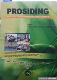 Prosiding : seminar hasil penelitian dan pengabdian kepada masyarakat