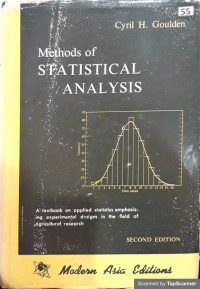 Image of Methods of STATISTICAL ANALYSIS