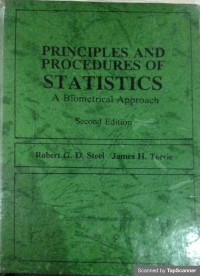PRINCIPLES AND PROCEDURES OF STATISTICS