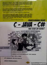 Pemrograman dasar c Java c# yang susah jadi mudah