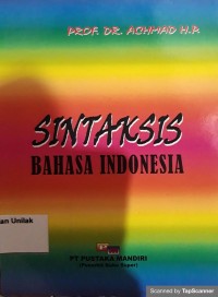 Sintaksis ; Bahasa Indonesia