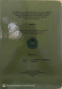 Pelaksanaan Pengembangan Ruang Terbuka Hijau Di Kabupaten Bengkalis Berdasarkan Peraturan Pemerintah Nomor 26 Tahun 2008 Tentang Rencana Tata Ruang Wilayah Nasional