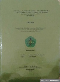 Pelaksanaan perjanjian kerja sama penyaluran LPG 3KG antara agen PT Lisafa Inti Selaras dengan Pangkalan Aulfa Pekanbaru