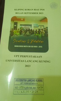 Kliping Koran Riau Pos Bulan September 2023