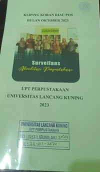 Kliping Koran Riau Pos Bulan Oktober 2023