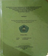 Penerapan sanksi terhadap pengemis berseragam badut di jalur hijau di kota pekanbaru berdasarkan peraturan daerah kota pekanbaru nomor 12 tahun 2008 tentang ketertiban sosial