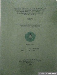 Prosedur administrasi terhadap hak atas tanah yang memiliki sertifikat ganda pada kementrian agraria dan tata ruang/badan pertanahan nasional kota pekanbaru