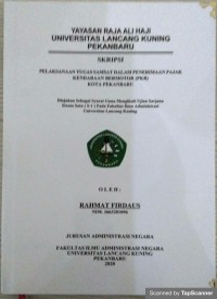 Pelaksanaan tugas samsat dalam penerimaan pajak kendaraan bermotor (PKB) kota Pekanbaru