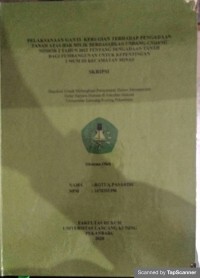 Pelaksanaan ganti kerugian terhadap pengadaan tanah atas hak milik berdasarkan undang-undang nomor 2 tahun 2012 tentang pengadaan tanah bagi pembangunan untuk kepentingan umum di kecamatan minas