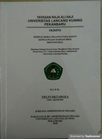 Disiplin kerja pegawai pada BKD Prov. Riau